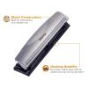 imageBostitch Office Premium 3 Hole Punch 12 Sheet Capacity Metal Rubber Base EasyClean Tray Silver 2Pack2 Pack