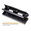 imageBostitch Office Premium 3 Hole Punch 12 Sheet Capacity Metal Rubber Base EasyClean Tray White KTHP12WHITEBlack