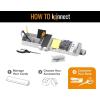 imageBostitch Office Premium 3 Hole Punch 12 Sheet Capacity Metal Rubber Base EasyClean Tray White KTHP12WHITEWhite