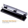 imageBostitch Office Premium 3 Hole Punch 12 Sheet Capacity Metal Rubber Base EasyClean Tray White KTHP12WHITEWhite