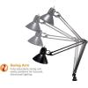 imageBostitch Office VLF100 LED Swing Arm Desk Lamp with Clamp Mount 36quot Reach Includes LED BulbBlack36 Reach