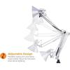 imageBostitch Office VLF100 LED Swing Arm Desk Lamp with Clamp Mount 36quot Reach Includes LED BulbBlackClamp