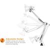 imageBostitch Office VLF100 LED Swing Arm Desk Lamp with Clamp Mount 36quot Reach Includes LED BulbBlackClamp