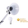 imageBostitch Office VLF100 LED Swing Arm Desk Lamp with Clamp Mount 36quot Reach Includes LED BulbBlackClamp