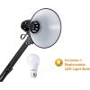 imageBostitch Office VLF100 LED Swing Arm Desk Lamp with Clamp Mount 36quot Reach Includes LED BulbBlackFloor
