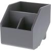 imageBostitch Office Wide Pencil Holder Desk Organizer Removable Lid ampamp Dividers Gray KTWCUPGray