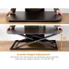 imageBostitch Office Wooden Monitor Stand with Wireless Charging Pad Drawer for Storage Adjustable Height Riser Includes Removable NonSkid Rubber Feet  Wood Grain and White STND2408WHSitStand