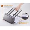 imageBostitch Office Xtreme Duty Adjustable 23 Hole Punch 130 Sheet Capacity Heavy Duty Steel SilverBlack 03200