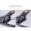 imageBostitch Office Xtreme Duty Adjustable 23 Hole Punch 130 Sheet Capacity Heavy Duty Steel SilverBlack 03200
