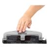 imageBostitch Office inPRESS 12 Reduced Effort ThreeHole Punch SilverBlack 210112 Sheet Black