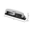 imageBostitch Office inPRESS 12 Reduced Effort ThreeHole Punch SilverBlack 210112 Sheet Black
