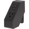 imageBostitch Office Bostitch Konnect Desktop Power Hub with 2 USB ampamp Outlet Phone Charger  Compatible with iPhone Android iPad Tablets and More KTPOWERBLKBlack