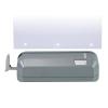 imageBostitch Office Electric 3Hole Punch Dual Paper Loading Heavy Duty JamFree 20 Sheet Capacity AC Adapter or Battery Powered Space Saving Black EHP20BLKGrey