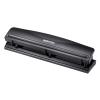 imageBostitch Office Premium 3 Hole Punch 12 Sheet Capacity Metal Rubber Base EasyClean Tray White KTHP12WHITEBlack