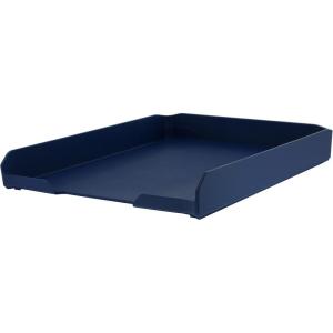 imageBostitch Konnect Letter Tray Fits 975quot x 12quot Sized Documents Low Profile KTTrayWhiteBlue