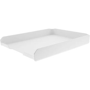 imageBostitch Konnect Letter Tray Fits 975quot x 12quot Sized Documents Low Profile KTTrayWhiteWhite