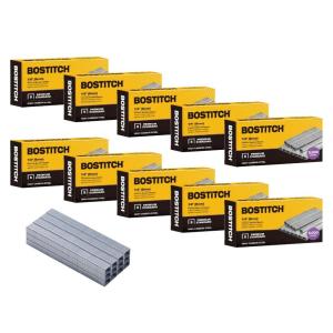 imageBostitch Office 30000 Standard Staples 14quot Length Full Strip Staples 210Strip 5000 Per Box 6Pack10Pack