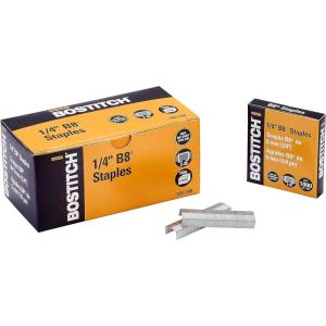 imageBostitch Office B8 PowerCrown Staples 025 Inches Maximum Penetration Reduced Jamming 10000 Count Box SB810M