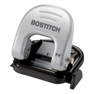 imageBostitch Office EZ Squeeze Reduced Effort 2Hole Punch 2 Sheets Locking Handle Silver 23120 Sheets