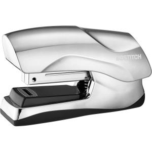 imageBostitch Office Heavy Duty Stapler 40 Sheet Capacity No Jam Half Strip Fits into the Palm of Your Hand For Classroom Office or Desk GrayChrome