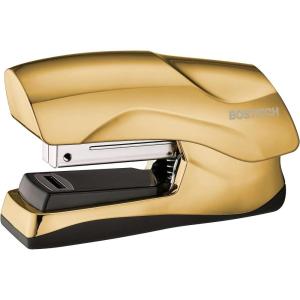 imageBostitch Office Heavy Duty Stapler 40 Sheet Capacity No Jam Half Strip Fits into the Palm of Your Hand For Classroom Office or Desk GrayGold Chrome