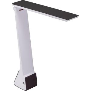 imageBostitch Office KTVLED1810WHITE Powered Rechargeable Battery LED Desk Lamp 3 Color Temperatures Flip Open WhiteBlack