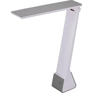 imageBostitch Office KTVLED1810WHITE Powered Rechargeable Battery LED Desk Lamp 3 Color Temperatures Flip Open WhiteGray