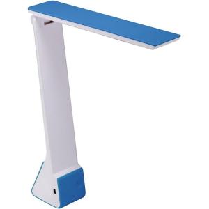imageBostitch Office KTVLED1810WHITE Powered Rechargeable Battery LED Desk Lamp 3 Color Temperatures Flip Open WhiteNavy Blue