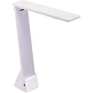 imageBostitch Office KTVLED1810WHITE Powered Rechargeable Battery LED Desk Lamp 3 Color Temperatures Flip Open WhiteWhite