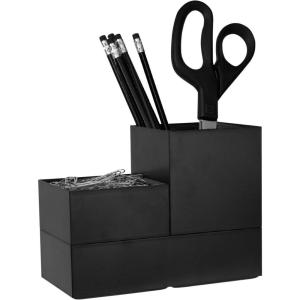 imageBostitch Office Konnect Desk Organizer Accessory Tray ampamp Storage Cup Bundle Stacks for Desktop StorageMakeup Organization Black