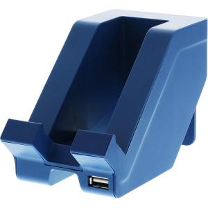 imageBostitch Office Konnect USB Charging Phone Stand Vertical or Horizontal Docking Blue KTPHONEBLUE