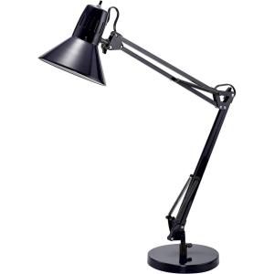 imageBostitch Office VLF100 LED Swing Arm Desk Lamp with Clamp Mount 36quot Reach Includes LED BulbBlackDesk