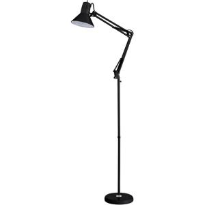 imageBostitch Office VLF100 LED Swing Arm Desk Lamp with Clamp Mount 36quot Reach Includes LED BulbBlackFloor