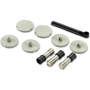 imageBostitch Office Xtreme Duty Adjustable Hole Punch Replacement Heads ampamp Disc Kit 03203 SilverReplacement Punch Heads
