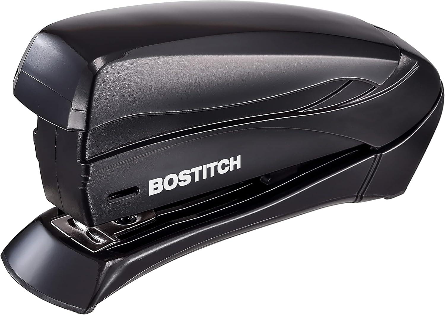 imageBostitch Office Inspire 15 Sheet Stapler  One Finger No Effort Spring Powered Stapler  Assorted Colors No Color Choice 1491Black