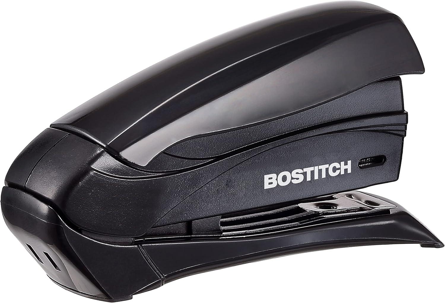 imageBostitch Office Inspire 15 Sheet Stapler  One Finger No Effort Spring Powered Stapler  Assorted Colors No Color Choice 1491Black