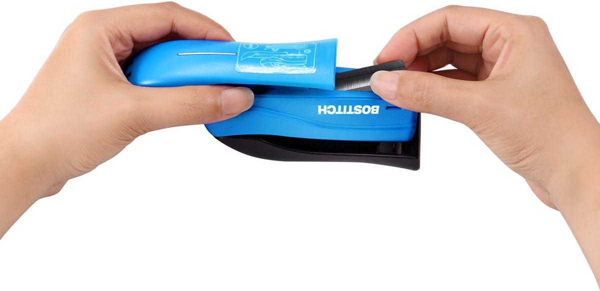 imageBostitch Office inSHAPE Compact Stapler 15 Sheet Capacity One Finger No Effort Spring Powered PurpleAssorted Stapler  No Color Choice