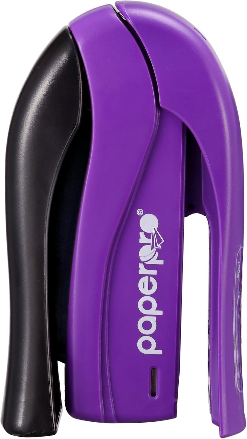 imageBostitch Office inSHAPE Compact Stapler 15 Sheet Capacity One Finger No Effort Spring Powered PurpleAssorted Stapler  No Color Choice