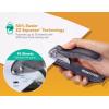 imageBostitch EZ Squeeze Hole Punch  3Pack Single Hole Punch 10 Sheet Capacity Ideal for Kids and Adults Black Red and Blue
