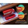 imageBostitch EZ Squeeze Hole Punch  3Pack Single Hole Punch 10 Sheet Capacity Ideal for Kids and Adults Black Red and Blue