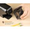 imageBostitch Office Battery Pencil Sharpener 4X Longer Cutter Life Tip Saver Technology Black BPS4BLKBlack