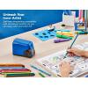 imageBostitch Office Battery Pencil Sharpener 4X Longer Cutter Life Tip Saver Technology Black BPS4BLKBlue