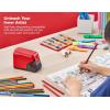 imageBostitch Office Battery Pencil Sharpener 4X Longer Cutter Life Tip Saver Technology Black BPS4BLKRed
