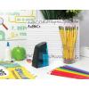 imageBostitch Office Battery Pencil Sharpener Hinged Tray Colored Pencil Compatible Black BPS2BLACK BPS2Blue
