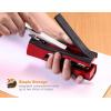imageBostitch Office Dynamo 4 in 1 Standup Stapler Includes 420 Staples 20 Sheet Capacity Integrated Pencil Sharpener Staple Remover ampamp Staple Storage MagentaRed