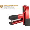 imageBostitch Office Epic Metal 3 in 1 Stapler 25 Sheet Capacity Includes 210 Staples in Staple Storage Compartment ampamp Integrated RemoverRed