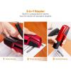 imageBostitch Office Epic Metal 3 in 1 Stapler 25 Sheet Capacity Includes 210 Staples in Staple Storage Compartment ampamp Integrated RemoverRed