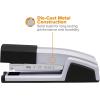 imageBostitch Office Epic Metal 3 in 1 Stapler 25 Sheet Capacity Includes 210 Staples in Staple Storage Compartment ampamp Integrated RemoverSilver