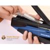 imageBostitch Office Executive 3 in 1 Stapler Includes 21 Staples and Integrated Staple Remover One Finger Stapling No Effort 2 Sheet Capacity Spring Powered Stapler BlackGray INP2Navy Blue
