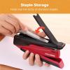 imageBostitch Office Executive 3 in 1 Stapler Includes 210 Staples and Integrated Staple Remover One Finger Stapling No Effort 20 Sheet Capacity Spring Powered Stapler Red20 Sheet Stapler